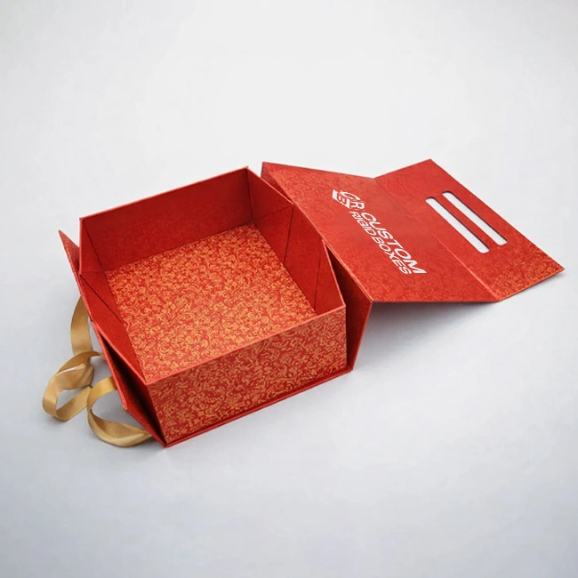 Collapsible-Rigid-Box-with-ribbion