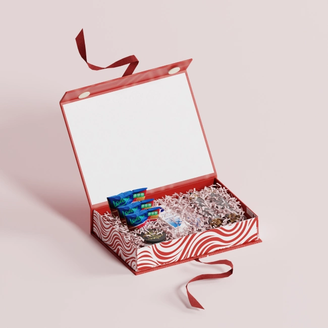 Custom PR Boxes With Ribbon