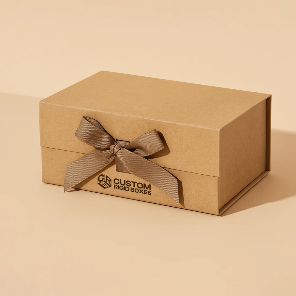 Eco-Friendly Rigid Box With Ribbon
