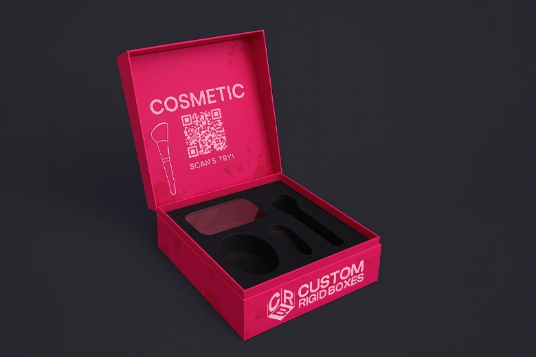 Rigid Hinglid Box With Qr Code