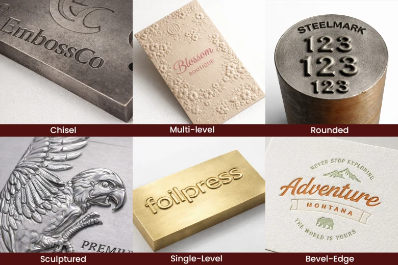 die-types-for-embossing & debossing